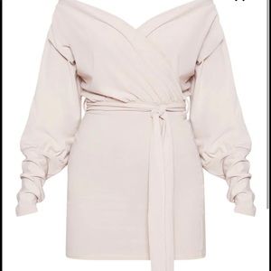 Off the shoulder mini dress